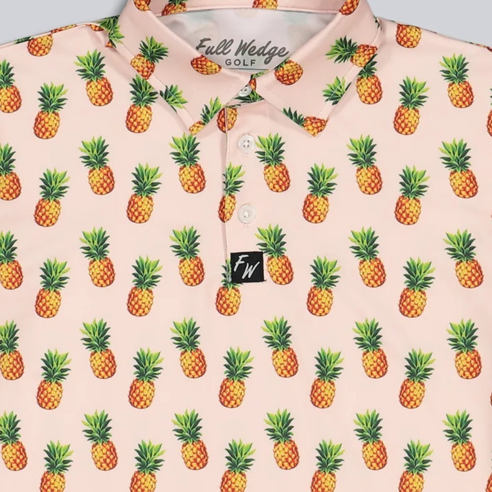 EUC Youth Medium Full Wedge Fineapple Print Golf Tee